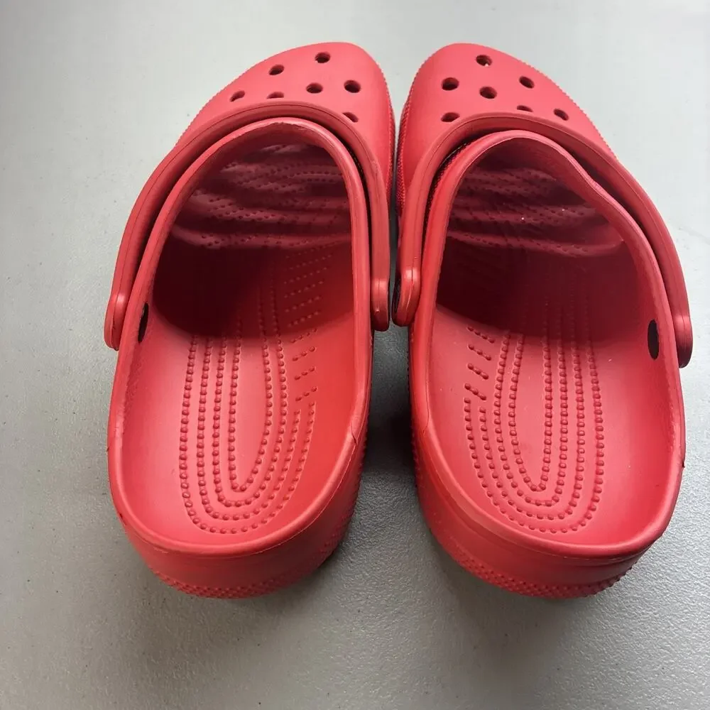 New Crocs CLASSIC Men's NEW Slip On Shoe Red Size 12 Men’s